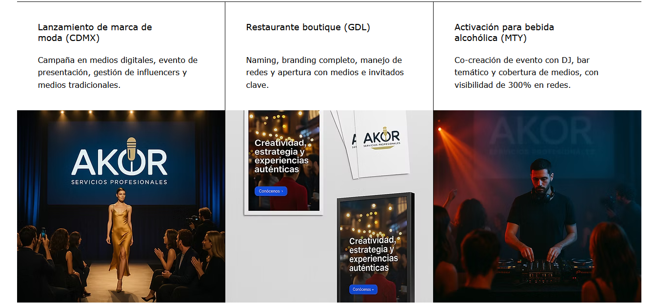 Activaciones y proyectos especiales